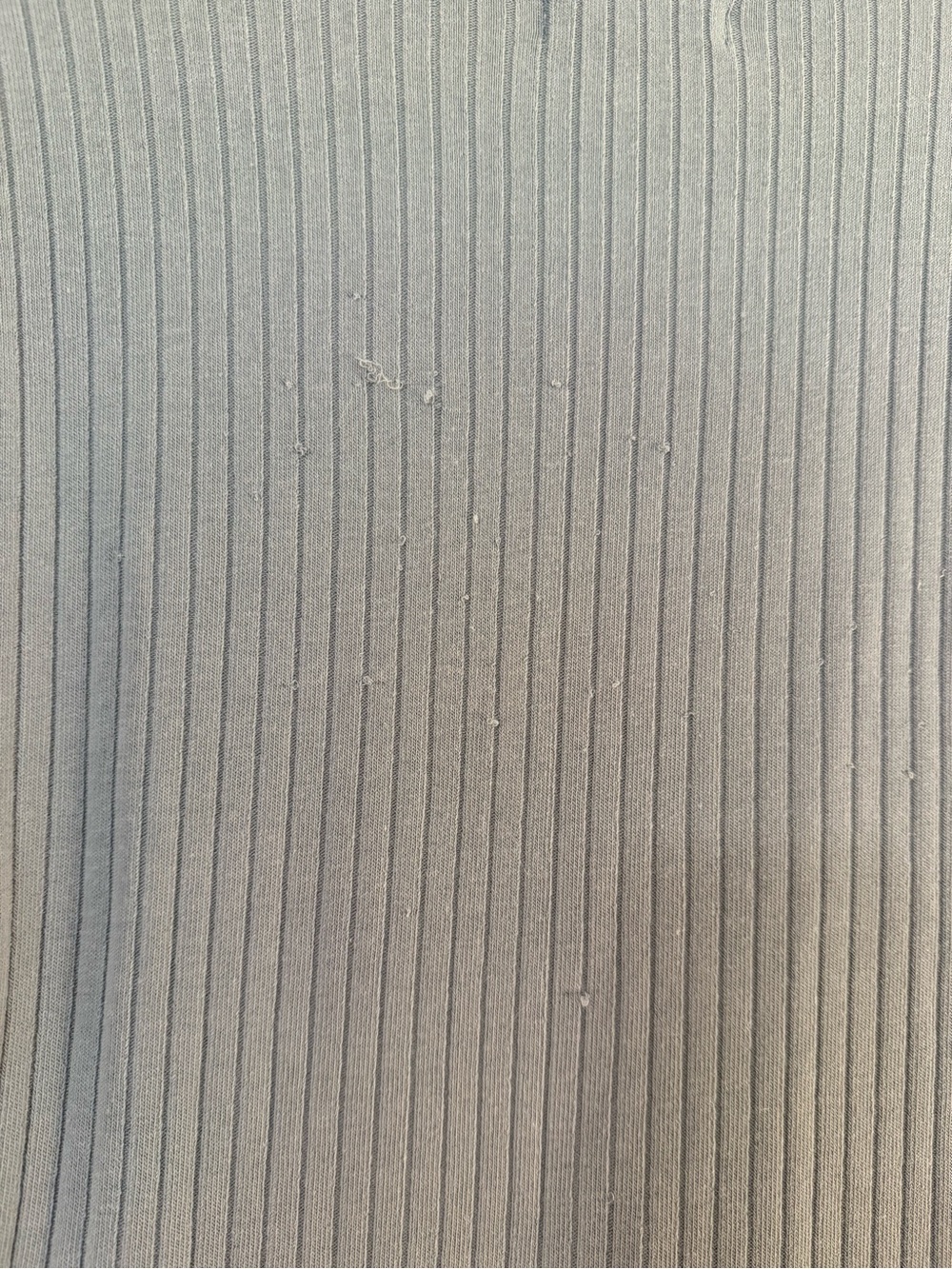 Madewell Light Blue Ribbed Wrap Top - Picture 5 of 6